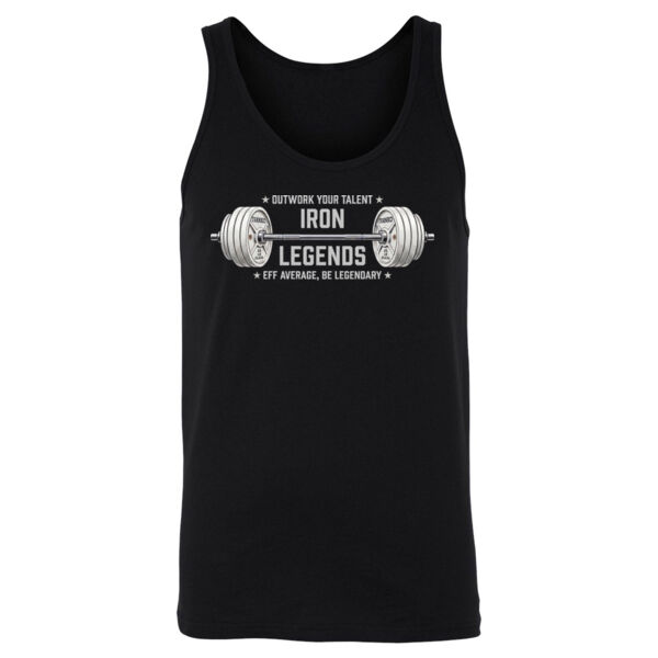 IRON LEGENDS BARBELL LOGO - TANK TOP - $S8F65S$ Thumbnail