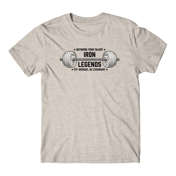 IRON LEGENDS BARBELL LOGO - T-SHIRT - $JS7R6F$ Thumbnail